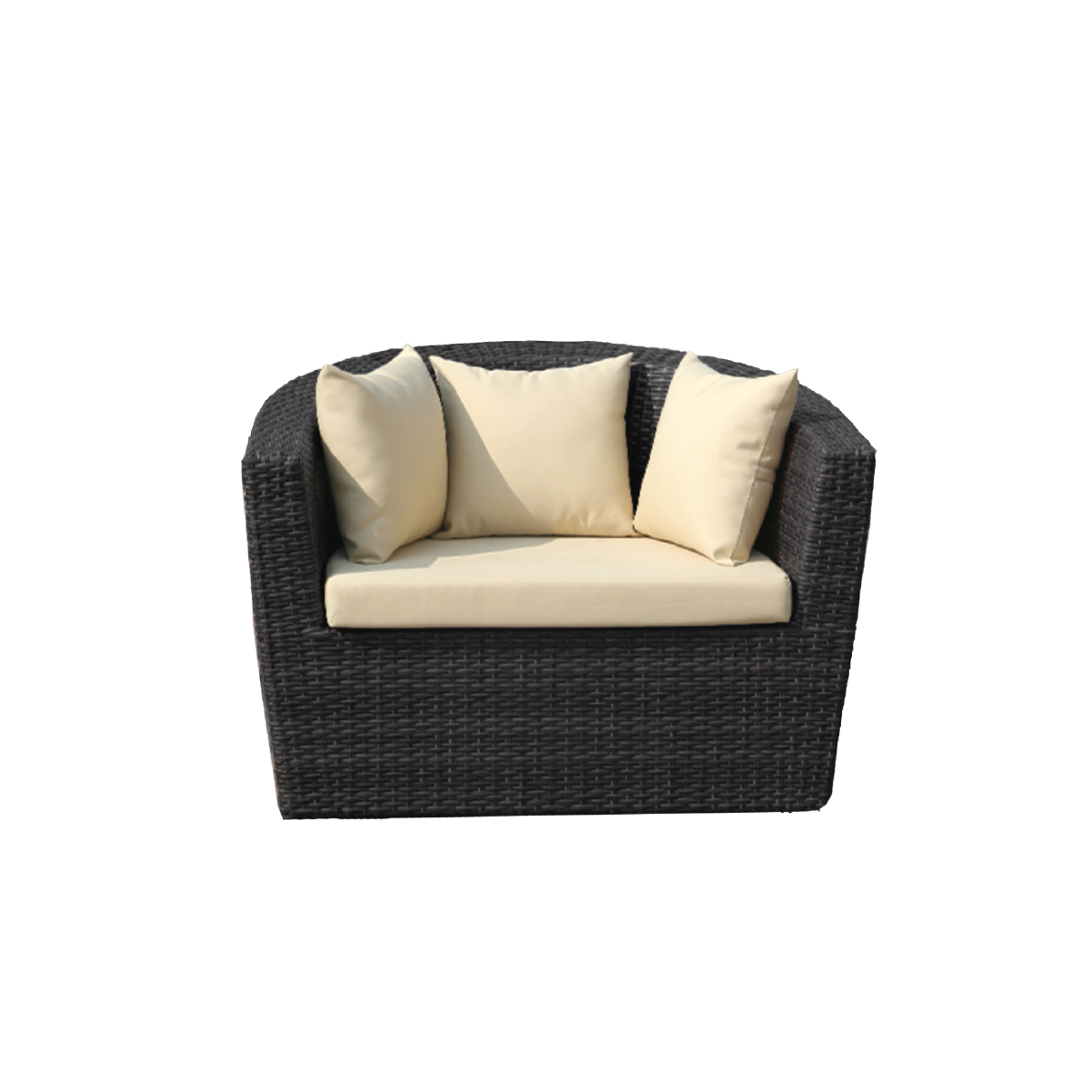 SOFA CHAIRS AND OTTOMAN WITH BASE CUSHION <br>(VL 205)