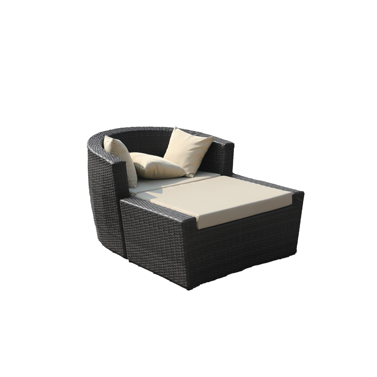 SOFA CHAIRS AND OTTOMAN WITH BASE CUSHION <br>(VL 205)