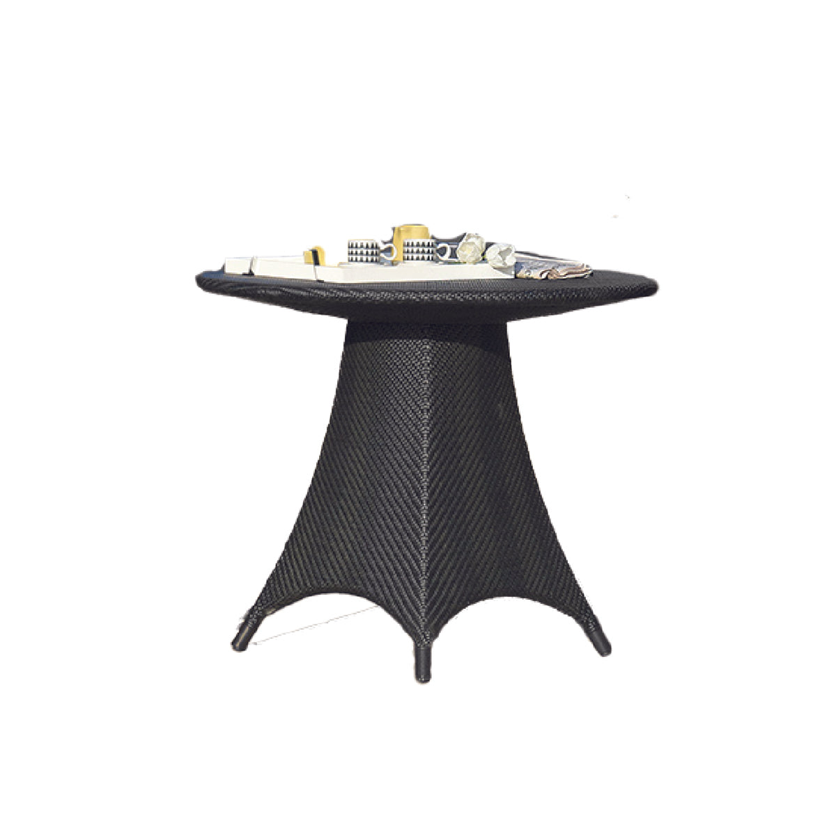 Wing Design Balcony Set with Table in Wicker <br> VDC 631
