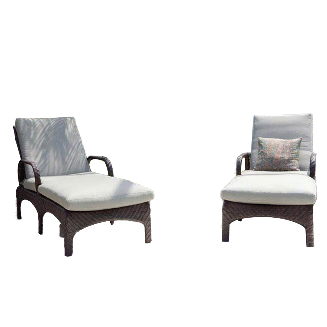 CHAIR STYLE LOUNGER WITH BASE & BACK CUSHION <br>(VP 303)