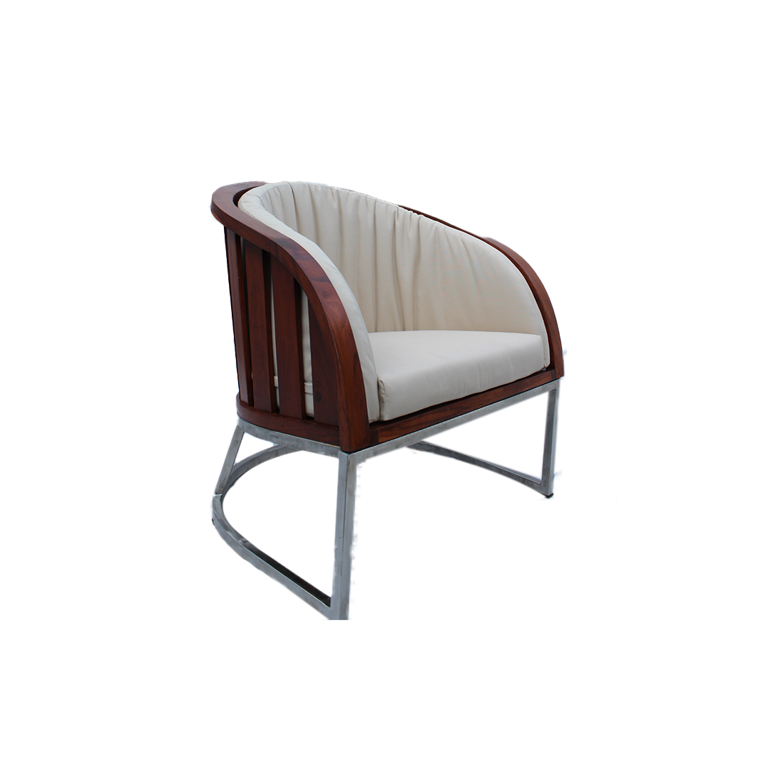 LOUNGE CHAIR & TABLE WITH CUSHION <br>(VTL 307)