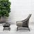 OUTDOOR LOUNGE CHAIR AND TABLE WITH BASE & BACK CUSHION <br>(VL 264)